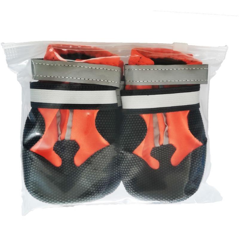 Autumn Winter Waterproof Dog Boots Solid Pattern Rubber Outdoor Running Shoes for Pets Manufactured Pet Dog Shoes