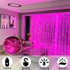 LED Copper Wire Curtain String Lights 3x3m Remote USB Powered Dorm Window Decor