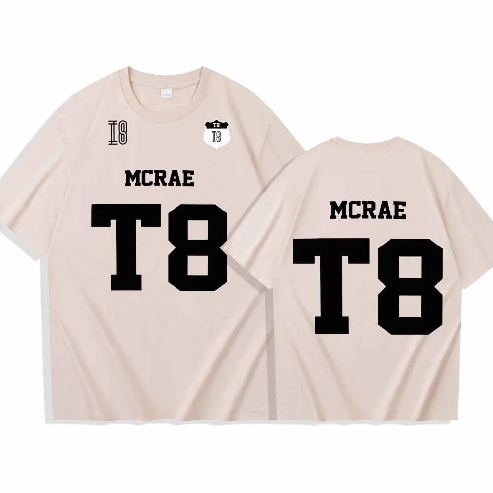 Tate McRae T8 T-Shirt Mann Frau Harajuku O-Ausschnitt Sommer Freizeitshirt Fans Geschenk