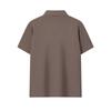 Fila F.C. Classic Minimalist Basic Casual Light Business Versatile Comfortable Knitted Short Sleeve Polo Shirt Men Tops Light-Brown F11M621103FBN