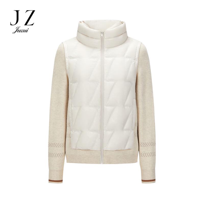 

JUZUI Women s Knit Panel Duck Down Jacket M