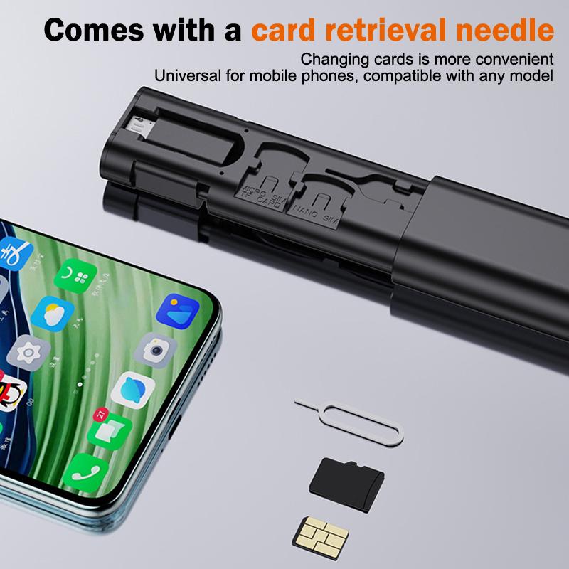 PD60W USB C To Type C Cable For IPhone 15 Pro Max Xiaomi Fast Charging Travel Multi Functional USB Adapter SD Card Storage Box