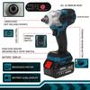 520N.m Cordless Electric Impact Wrench Brushless Electric Wrench Hand Drill Socket Power Tool For Makita 388V Battery