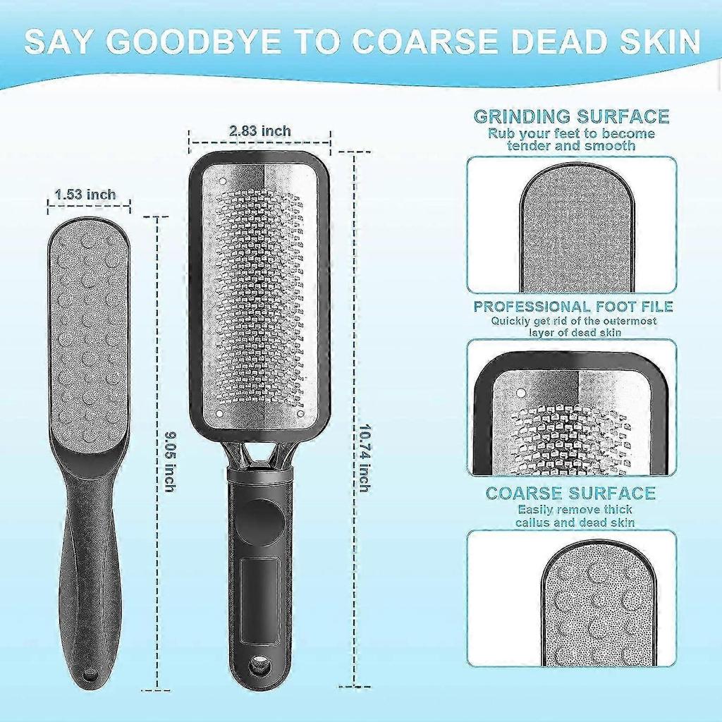 Foot Scraper for Dead Hard Skin, Professional Heel Scraper for Feet, Reusable Stainless Steel Colossal Foot Rasp.