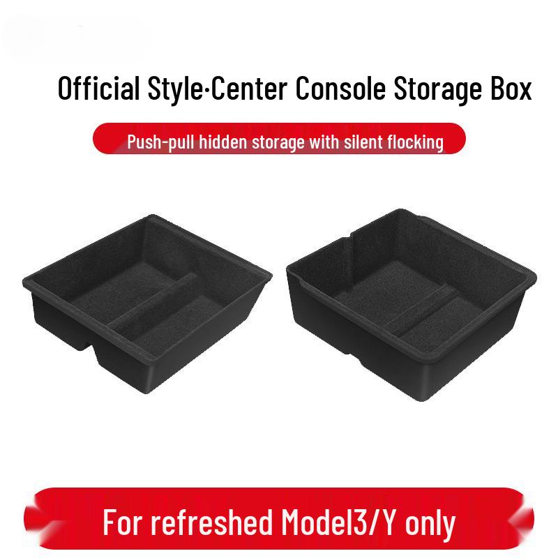 Tesla Model 3/Y Refresh Console Organizer Armrest Storage Box