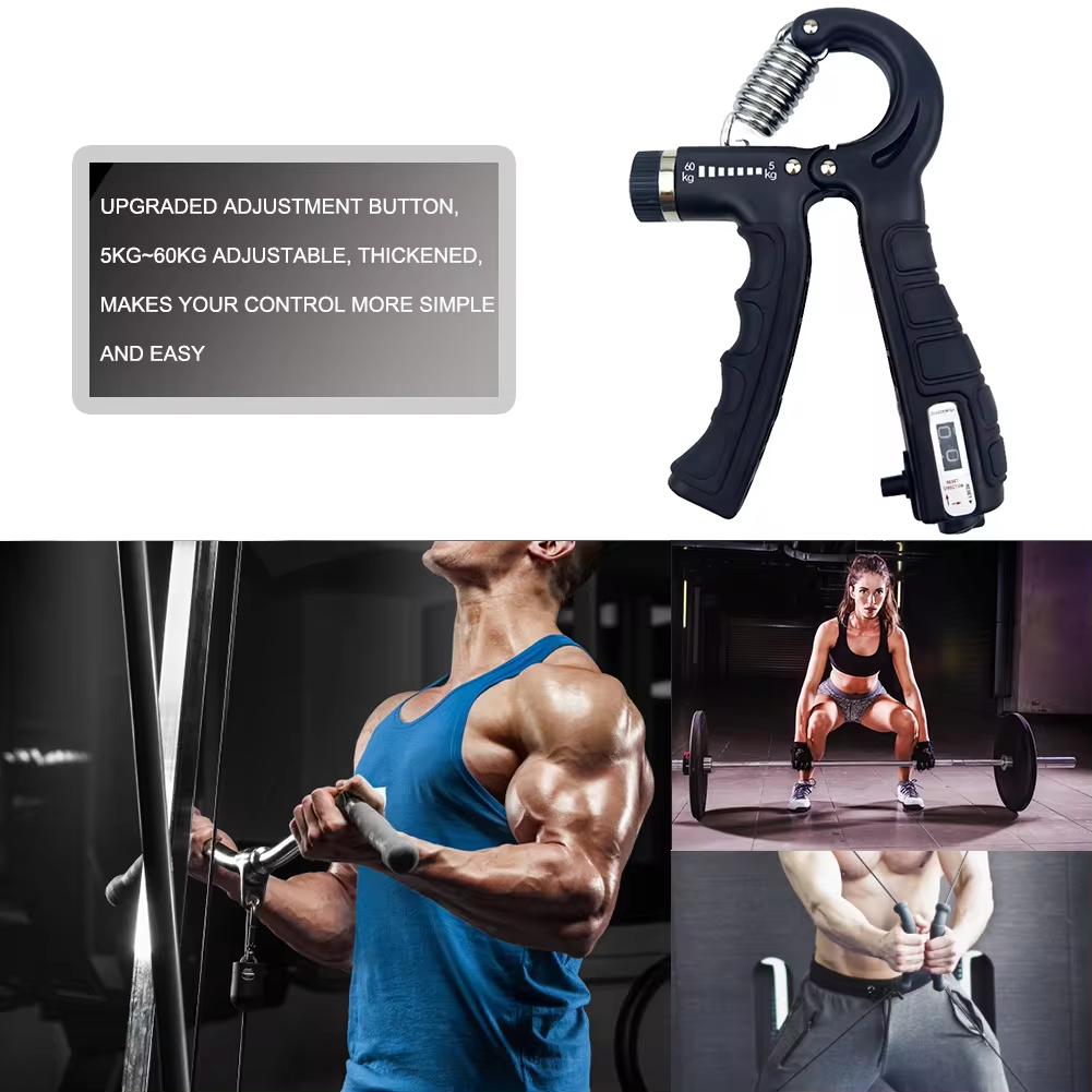 Grip Strength Trainer Forearm Fortifier Hand Squeezer Adjustable Resistance Grip Strength Trainer Wrist Fitness Equipment