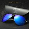 Fashion Polarized Toad Sunglasses Men Women Classic Mirror Eyeglasses Coating Anti-glare Sunscreen Metal Frame Glasses UV400