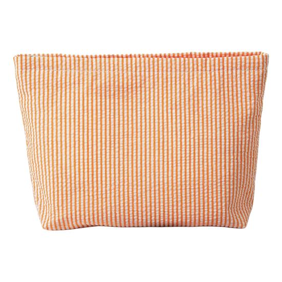 Striped Makeup Bag, Zipper Closure, Durable Portable Cosmetic Storage Bag, for Travel Business Trips And Outdoor Use