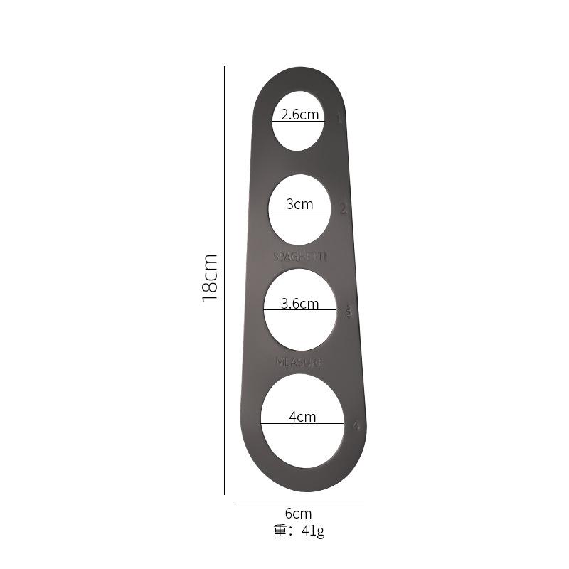 Stainless Steel Spaghetti Measurer Pasta Measure Cook Kitchen Utensil Tools Noodle 4 Hole Measuring Portion Control