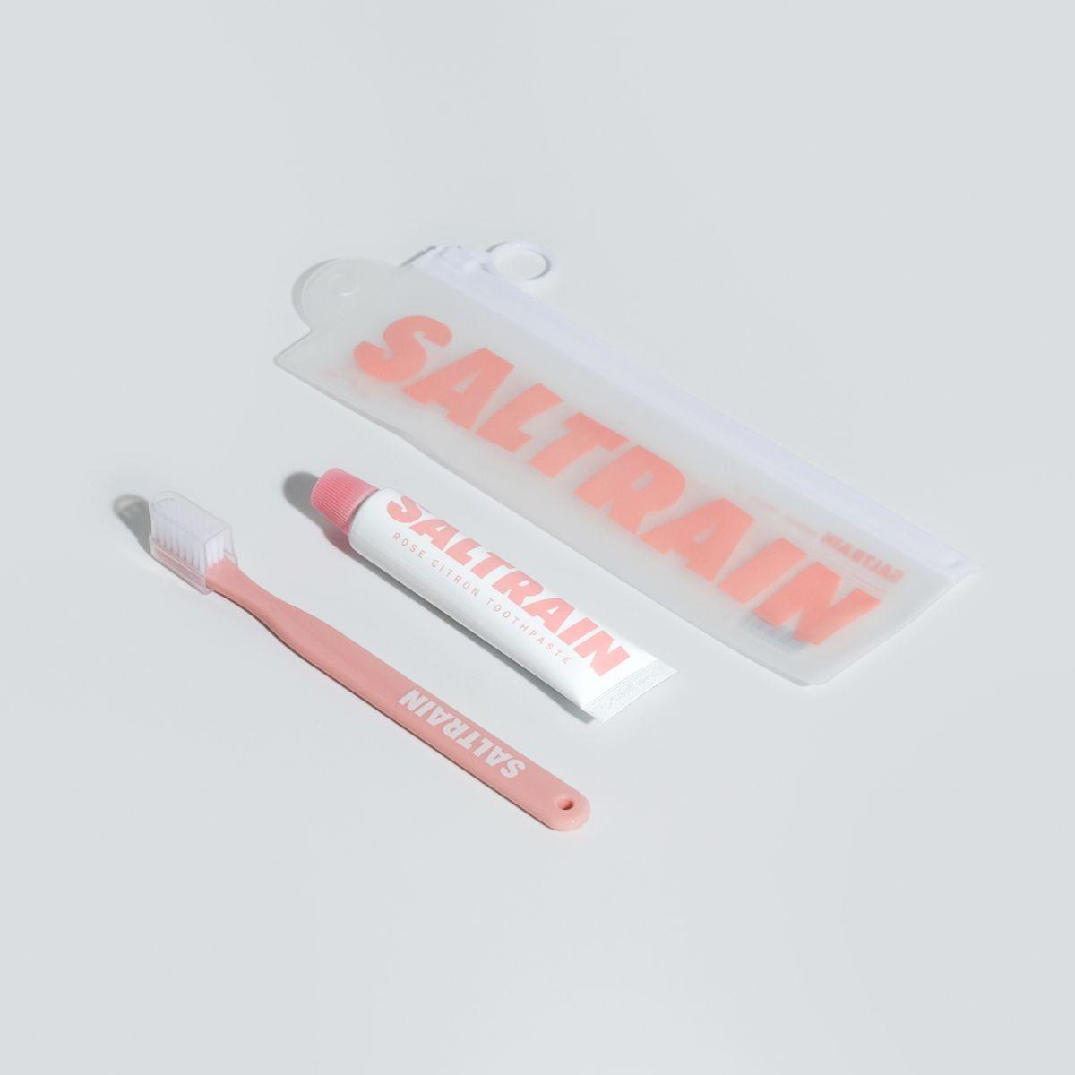 Pink Travel Kit (1 Toothpaste + 1 Toothbrush)