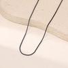 Necklace, Stylish And Simple Black Alloy Necklace