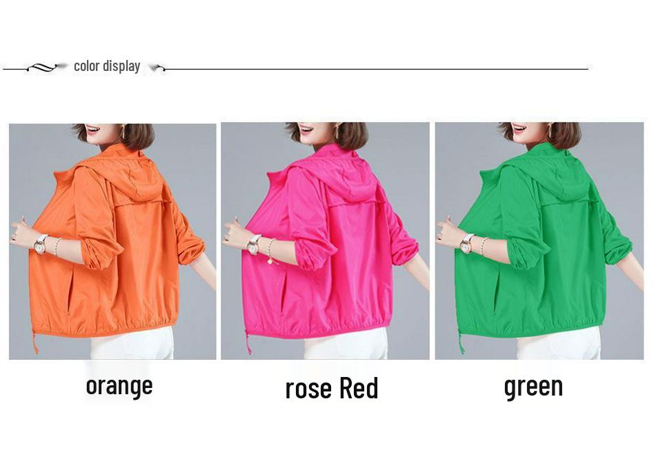 Women's Summer UV Protection Loose Fit Lightweight Jacket