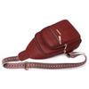 Měkká kožená náprsní taška Dámská crossbody taška Barevná taška přes rameno Sportovní taška přes rameno Dámská náprsní taška