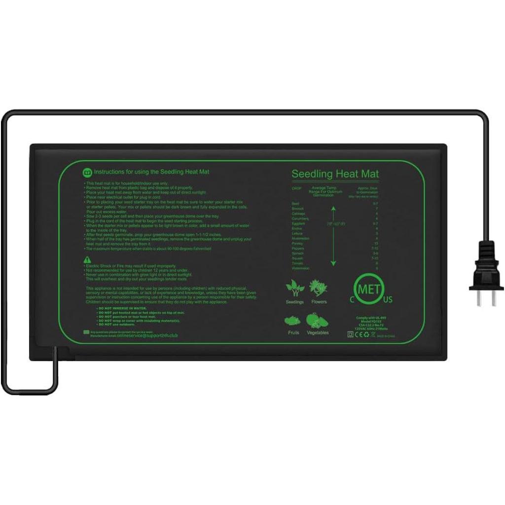 Covoraș de încălzire standard SUA pentru răsaduri și germinarea plantelor, Covoraș cu temperatură constantă pentru flori și animale de companie