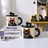 New 370ML Creative Cats Personality Ceramic Coffee Mug Souvenir Gift Drinkware Drinking Cup for Office and Home Use