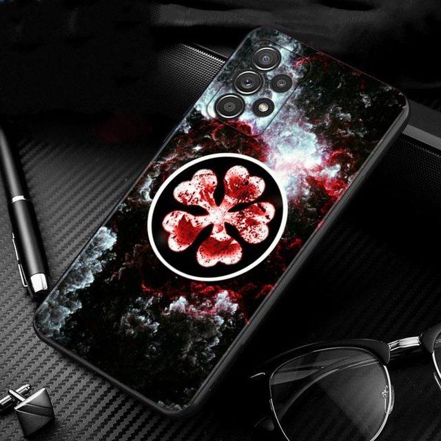 Case For Samsung Galaxy A51 A71 A01 A11 A21 A21s A31 A41 A72 A52 A42 A32 A22 A12 A02 A02s F42 Phone Shell Black Clover Anime