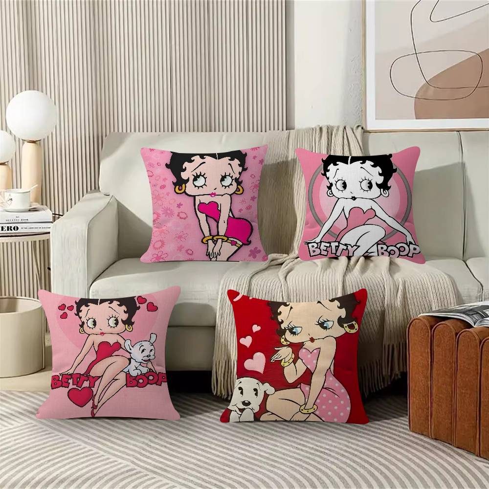 Pretty Cartoon BBetty Bboop Pillow Gift Home Office Decoration Bedroom Sofa Car Cushion Cover Case x