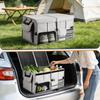 Feestars 60L Car Trunk Storage Large Capacity Trunk 600D Foldable with Separated Storage Separate Storage for and Emergency Easy To Carry Box,