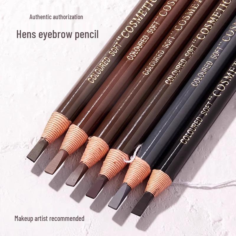 Waterproof Eyebrow Pencil with String, Fine Tip & Carving Knife for Beginners - Natural & Sweatproof.