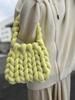 Xiaohongshu Velvet DIY Handmade Woven Crystal Yarn Handheld Messenger Bag