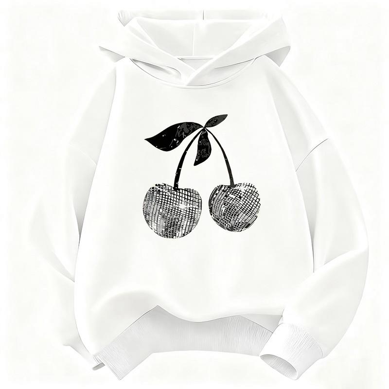 Girls' Stylish Cherry Children's Hoodie Sweatshirt Cute Harajuku Hoody for Boys Girls Autumn Spring Casual Hoodies