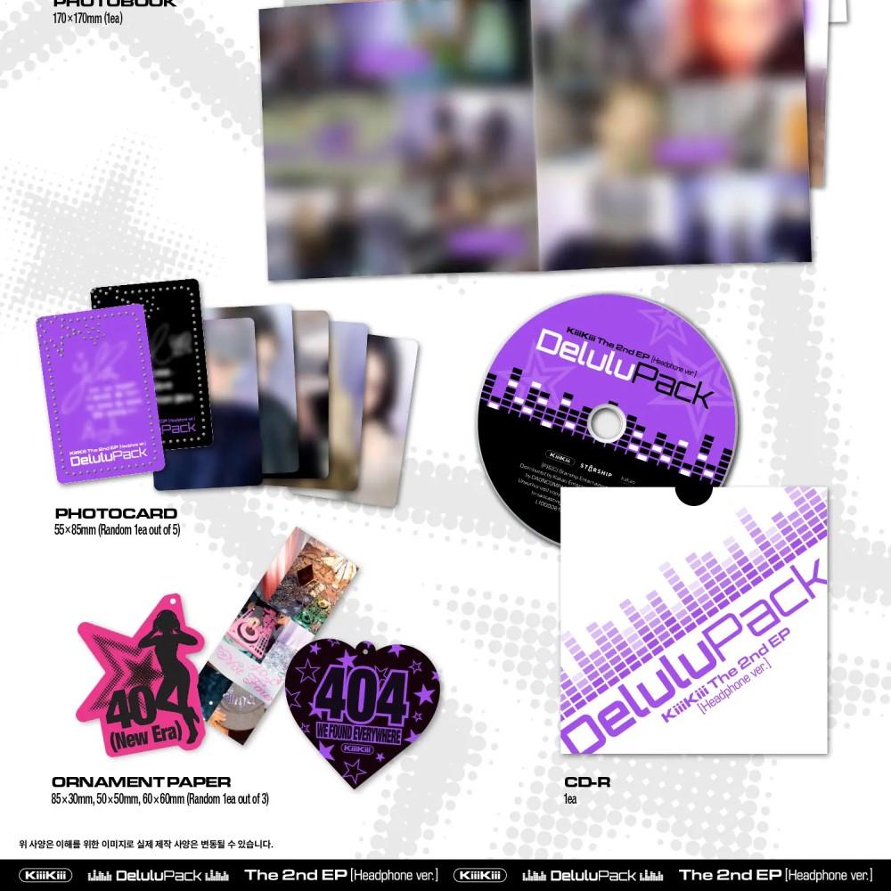 KiiiKiii - [DELULU PACK] 2nd EP Album HEADPHONE Version