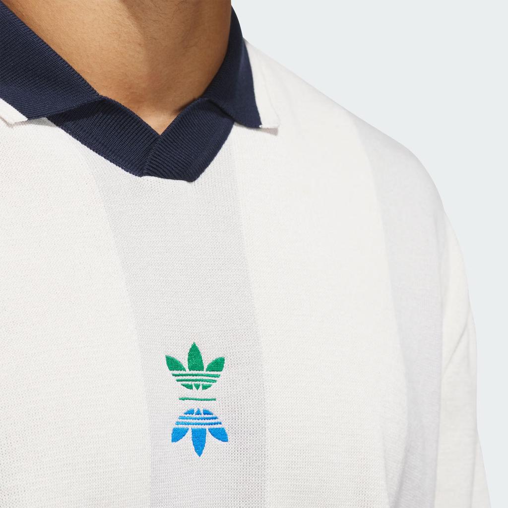 adidas Originals Rolling Links Long Sleeve Polo Shirt Chalk White IW6659