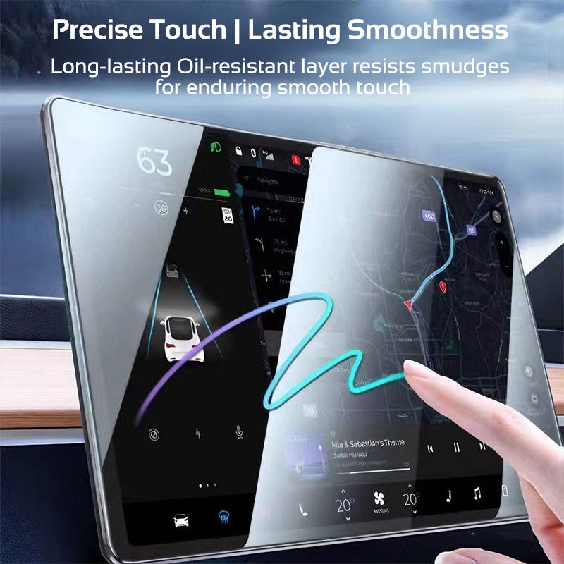 For Tesla Model 3 Highland 2024-2026 Y Juniper HD Tempered Glass Film Screen Protector Navigation Protective Cover Accessories