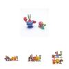 6pcs Set Spongebob Squarepants Figures Featuring Patrick Star And Squidward For Kids' Cake Toppers