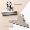 Iron Clip Folder Mountain-Shaped Ticket Holder Flat Head Artboard Clip Clip Ticket Clips Large Small Clip Voucher Holder L