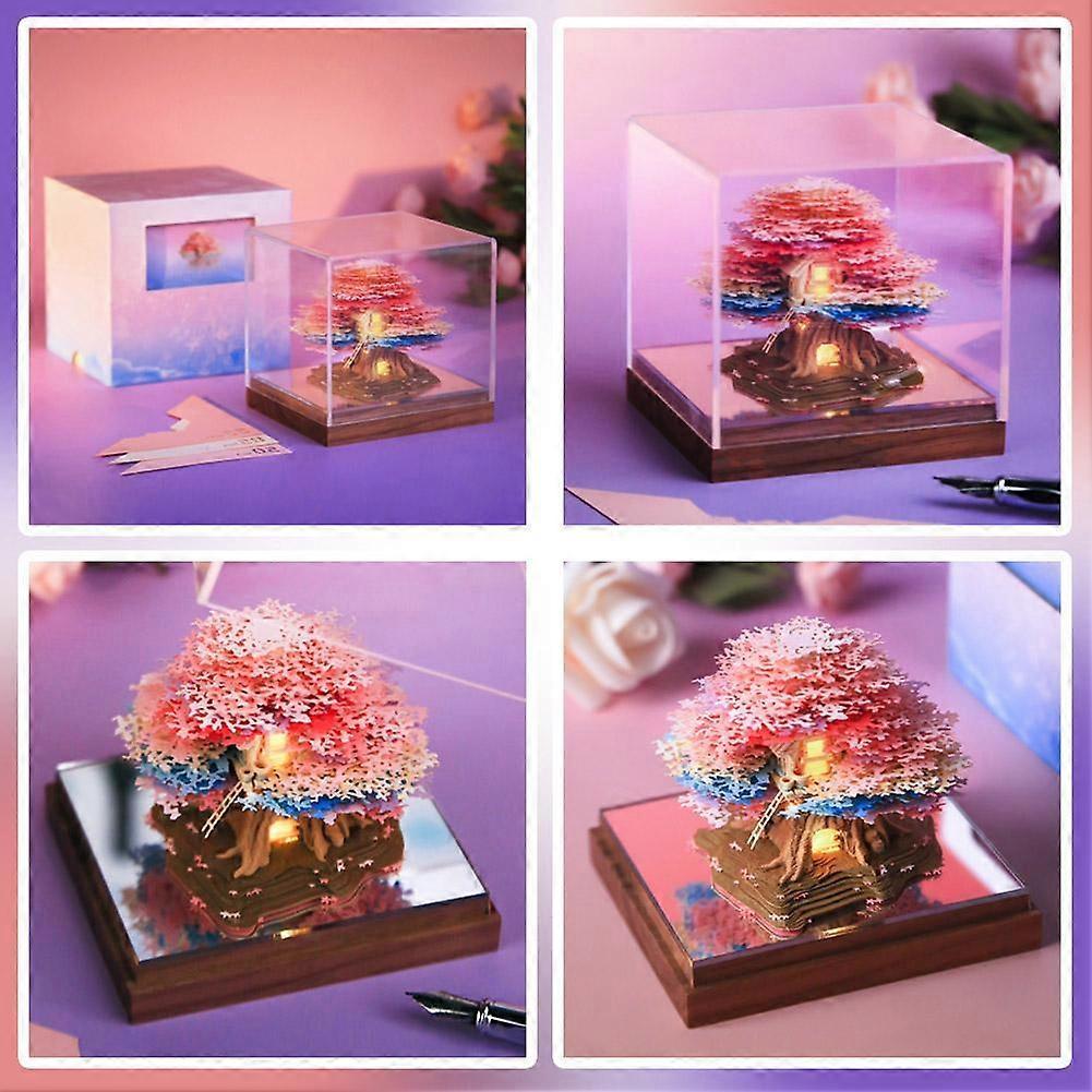 Three-Dimensional Paper Engraving Sticky Note Calendar Hand Tear