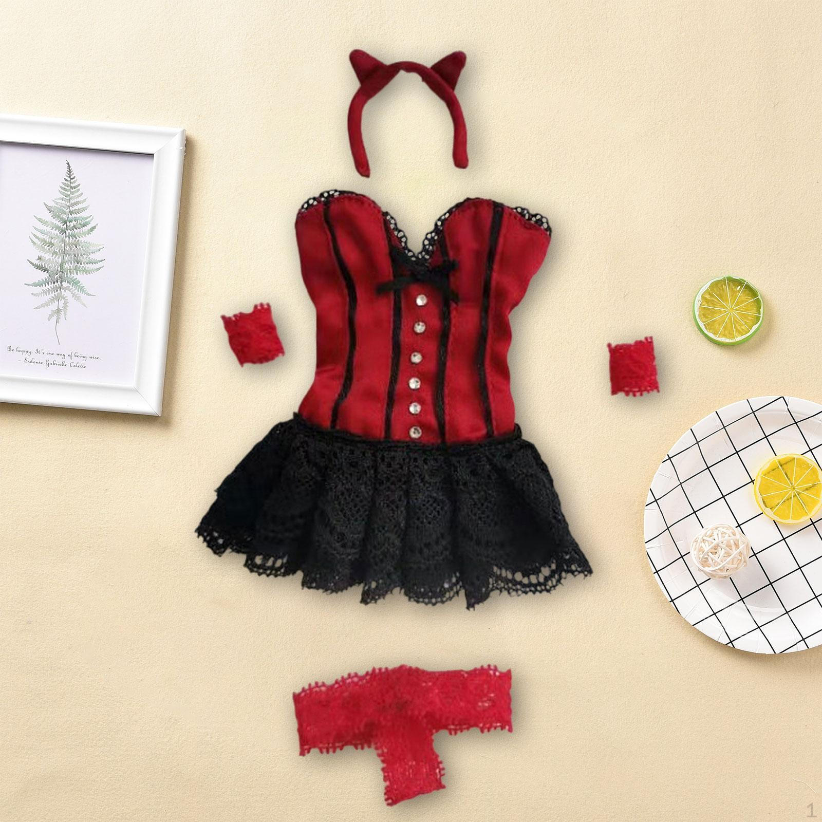 1/6 Scale Female Doll Dress Handmade Fashion Outfit,Action Figures Clothes,Costume for 12inch Action