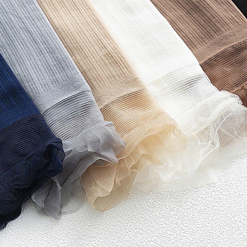 1 paire de chaussettes tendance pour femme, couleur unie, douces et mignonnes, en maille fine