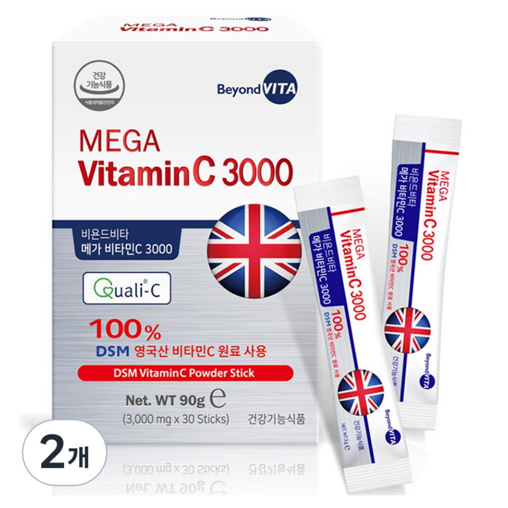 Beyond Vita Mega Vitamin C 3000 30 Servings 2 pcs