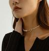Simple and Gradual Artificial Pearl Necklace for Women's Elegant Style Pearl Collar Chain Chocker Neckchain