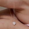 (Silver 925) Gift Heart Pendant Necklace NZ2405