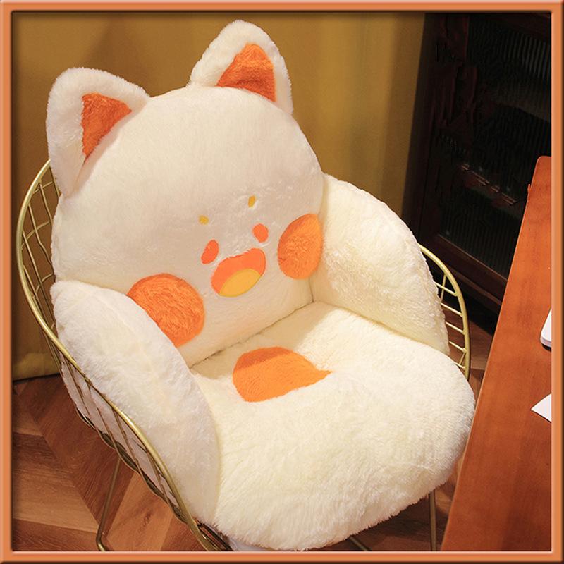 Cat Pillow Animal Seat Cushion Stuffed Plush Sofa Indoor Floor Home Chair Decor Winter Children Girls Birthday Gift