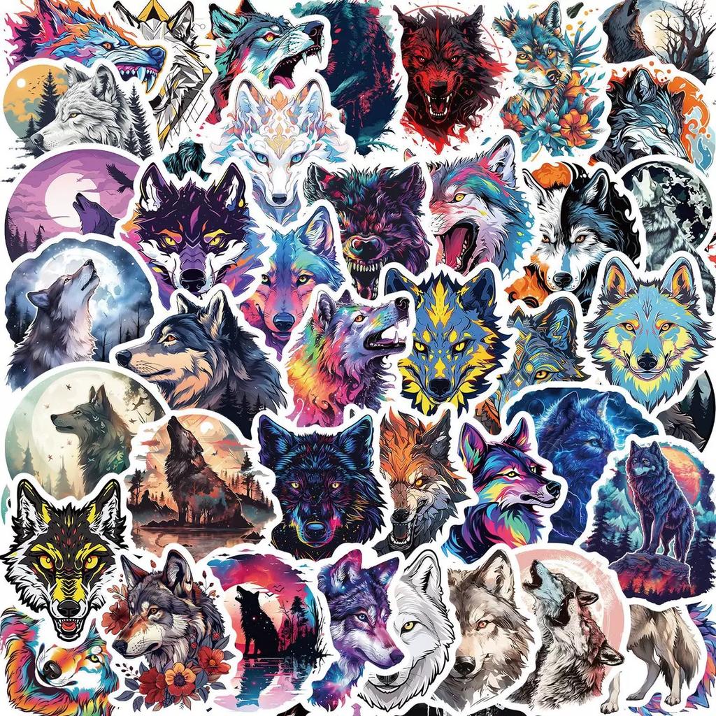 10/50/100pcs Mixed Adorable Humorous Zoo Wild Animals Stickers Aesthetic Designed For Children Toy DIY Skateboard Laptop Phone Car Decals Sticker