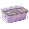 PP Lunch Storage Container 3 Compartment Food Container Compartment Lunch Box  For Picnics