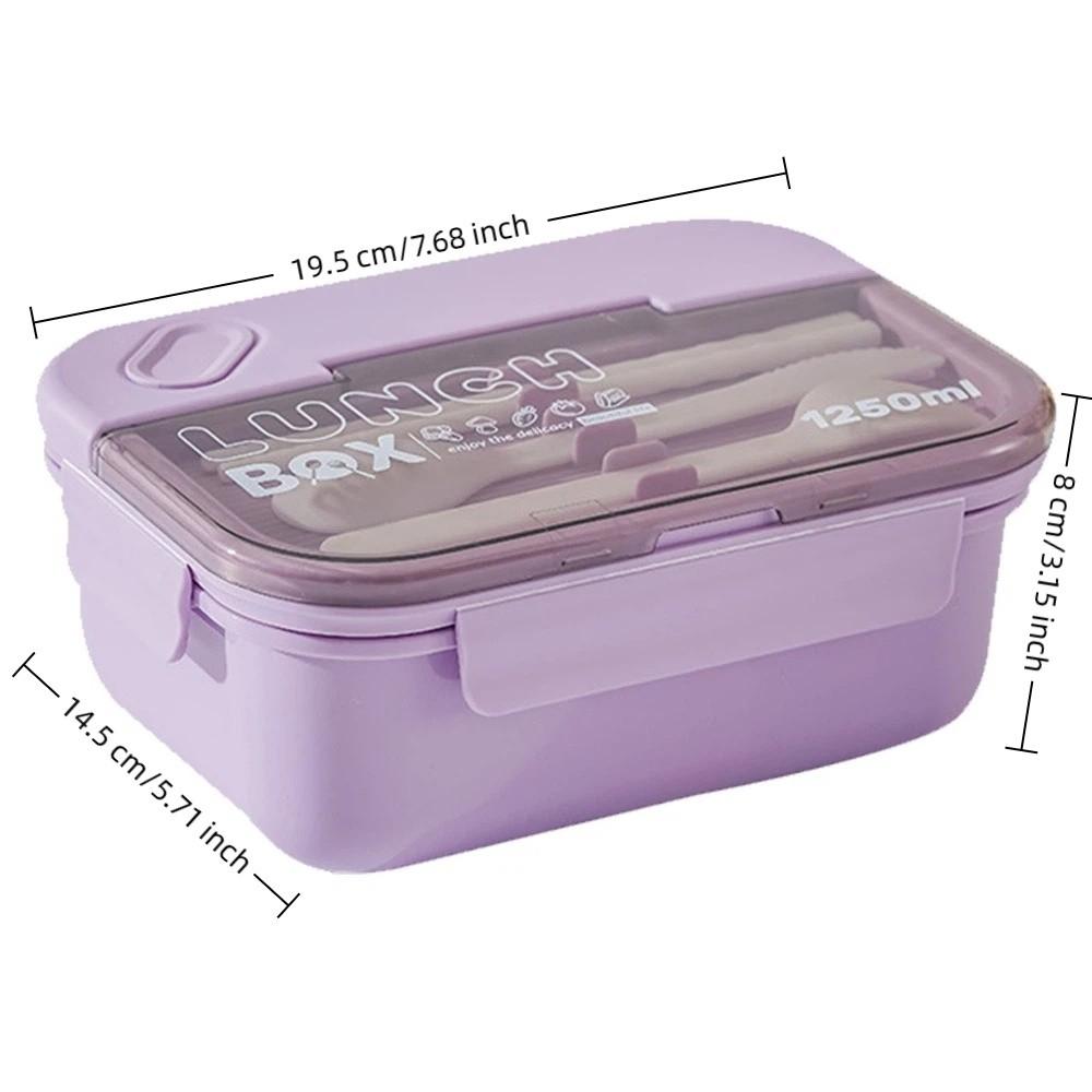 PP Lunch Storage Container 3 Compartment Food Container Compartment Lunch Box  For Picnics