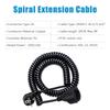 3 Meter European Power Extension Cord, Male Plug To Female Socket Power Spiral Cable, EU Schuko Plug, 230 V/16 A IP20