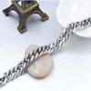 Temu Titanium Steel Cuban Chain Bracelet - Simple European & American Style