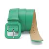 Fashionable Square Buckle  Pastel and Vibrant Colors Women’s Versatile Decorative Belt Simple Everyday Casual Wide Belts