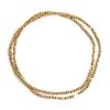 Color Retention Gold Plated Natural Hematite Beads Faceted Round Loose Rondelle Beads For Jewelry Making DIY Bracelet 2/3/4mm