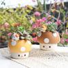 Mushroom Fun Resin Flower Pot - Creative Gardening Succulent Planter for Desk or Table