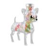 Pote de Doces Chihuahua com Tampa Segura Pote de Vidro para Petiscos de Cachorro Adorável Pote de Doces de Vidro em Formato de Cachorro para Biscoitos Doces Cápsulas de Café