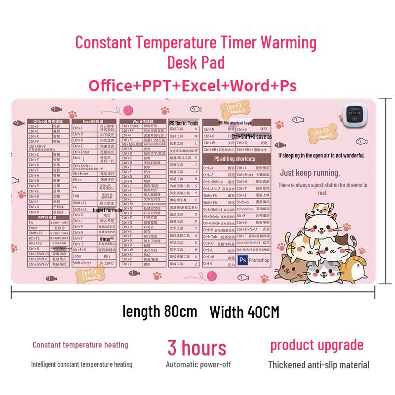 Electric Heated Mouse Pad with Temperature Control