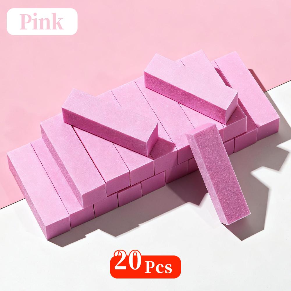 1/10 Stück Schwamm Pufferblock Set Nagelfeilen Maniküre Pediküre Pflege Nagelkunst Polieren Schleifen Weißer Schwamm Nagelwerkzeuge