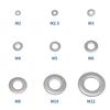 180Pcs Stainless Steel Sealing Solid Gasket Washer M2 M2.5 M3 M4 M5 M6 M8 M10 Sump Plug Oil For General Repair Seal Ring Set