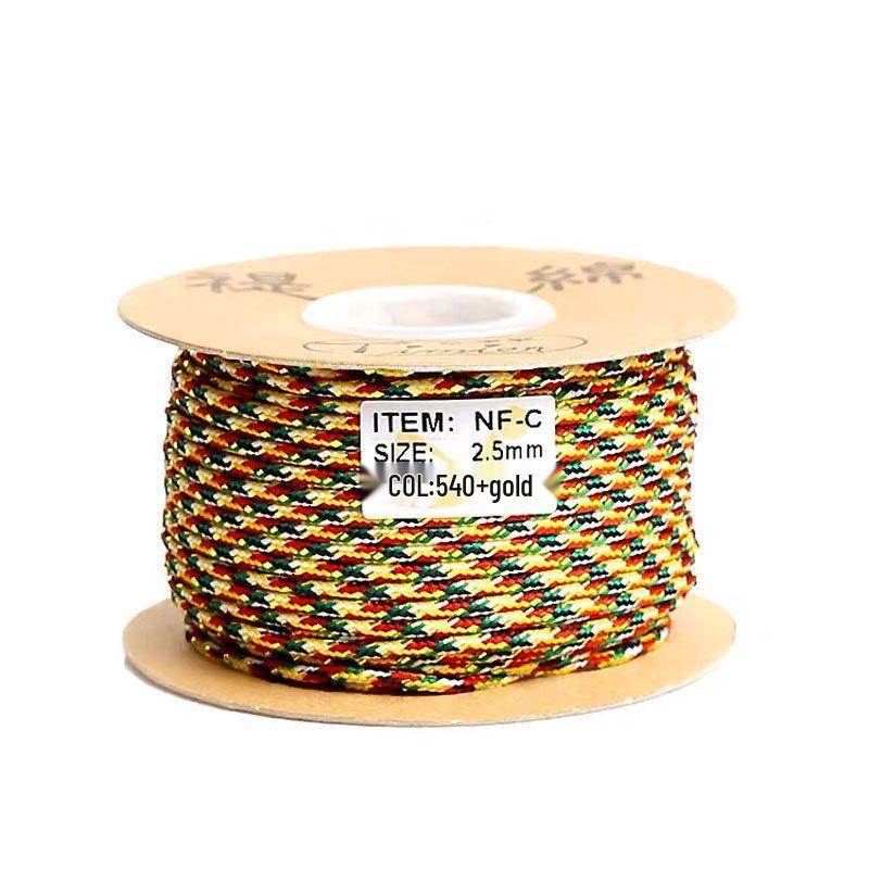 Five-Color Bracelet Weaving Rope: Vajra Jade Thread for Wenwan, Buddhist Beads, Star Moon Bodhi & Beading Strings